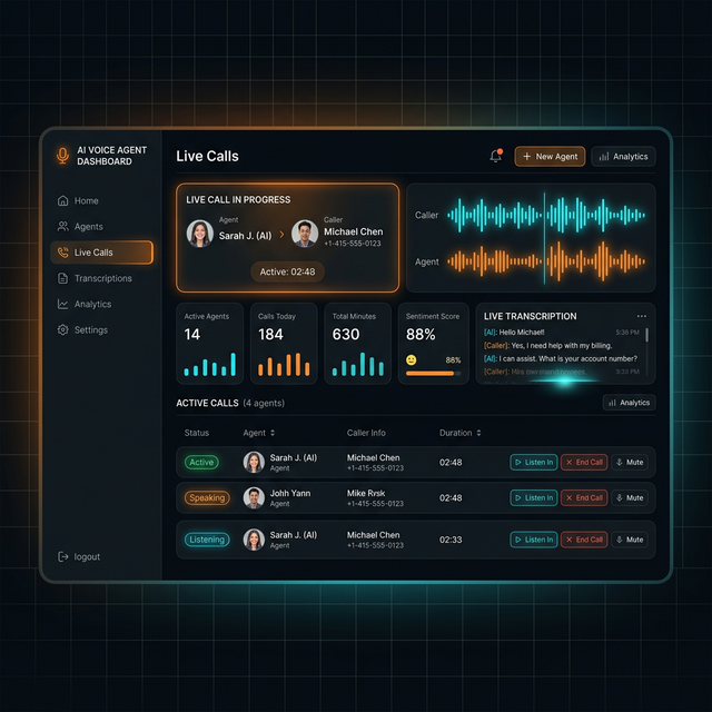 Calling Dashboard Screenshot