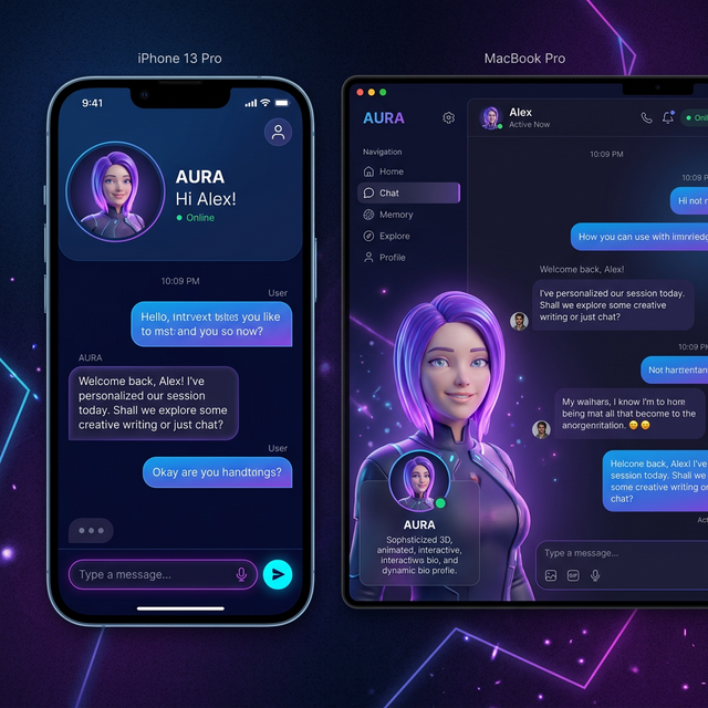 AI Companion UI Screenshot