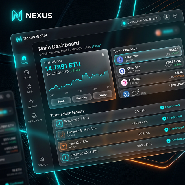Crypto Wallet App First Screen